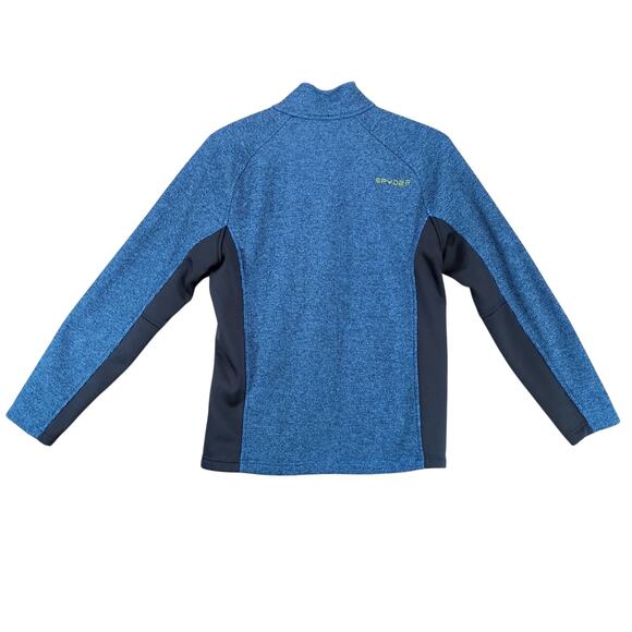 Spyder Outbound Mid-Weight 1/2 Zip Core Sweater Pullover Jacket Men's L Navy - Picture 2 of 10